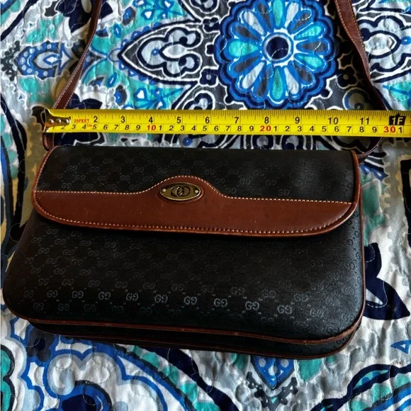 Rare Gucci Vintage 80s Monogram Canvas & Leather - Picture 15 of 15